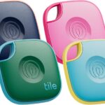 Tile by Life360 Mate – Bluetooth Tracker, Keys Finder and Item Locator for Keys, Bags and More. Phone Finder. Both iOS and Android Compatible. 4-Pack (Colors)