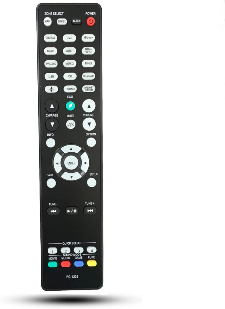 RC-1228 Sub RC-1227 RC-1217 RC-1218 RC-1192 Replacement Remote Fit for Denon Integrated Network AV Receiver AVR-X3600H AVR-X2600H AVR-S950H AVR-X3500H AVR-S940H AVR-X2500H