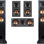 Klipsch Reference 5.0 Home Theater System – Bundle with 2X Reference R-26FA Floorstanding Speaker, Reference R-25C Center Channel Speaker, 2X Reference R-41M Bookshelf Speaker