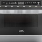 KoolMore KM-MD-1SS 24 Inch Stainless-Steel Microwave Drawer Capacity, 1000W Power with 10 Custom Cooking Levels, Memory, and Timer Functions, Wall-Mounted with Flat Bottom, 24 in/1.2 Cu. Ft