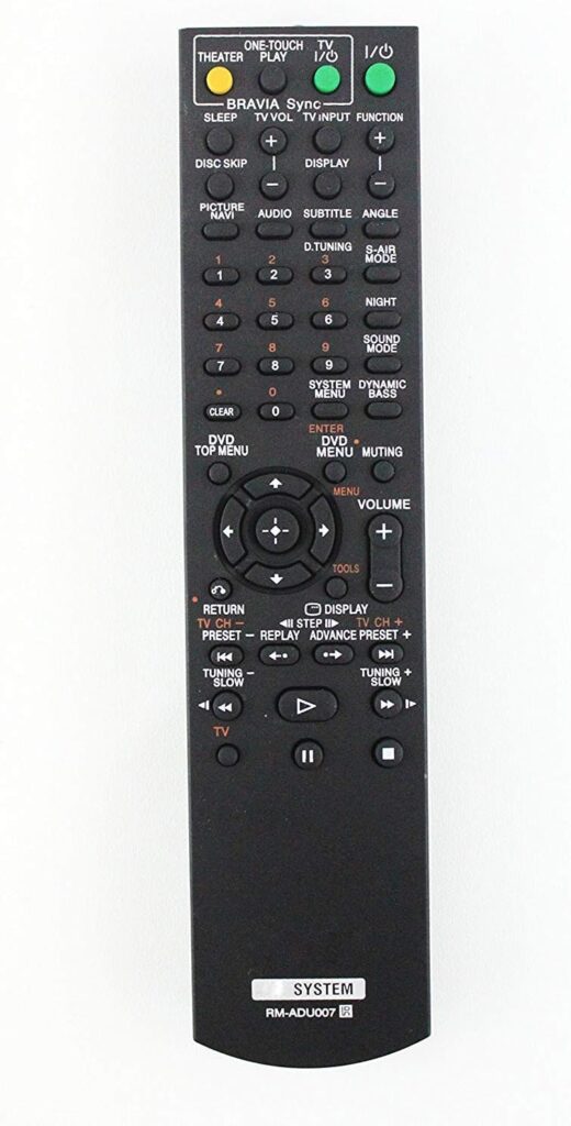 AV System Remote Control Compatible with Sony RM-ADU007 DAV-TZ130 HCD-HDX475 DAV-HDX576WFHCD-HDX274 DAV-HDX275 DAV-HDX277WC DAV-HDX589W 148057011 Home Theater System