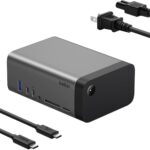 Belkin USB-C Hub, 11-in-1 Pro GaN Dock 150W, Multi-Port Docking Station w/USB-C, USB-A, Ethernet, SD, MicroSD, 3.5mm Port, 4K HDMI Ports for Triple Monitor Display – Compatible w/MacBook Pro & More