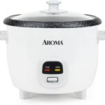 AROMA® 6-Cup (Cooked) / 1.5Qt. Bonded Granite® Rice & Grain Cooker, ARC-863NG