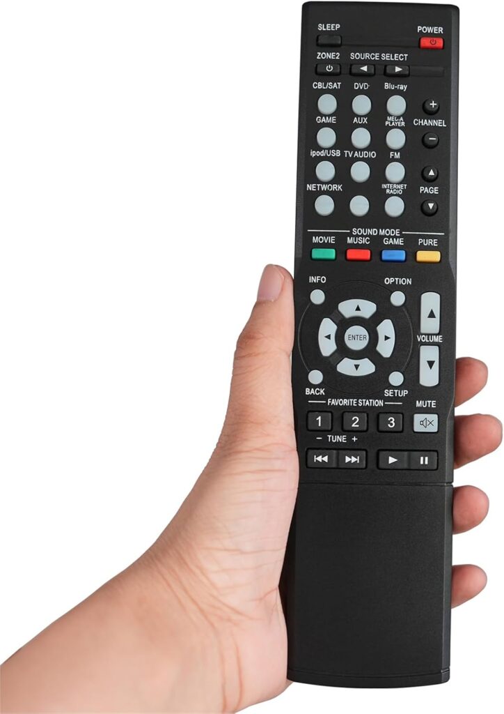 RC-1168 RC1168 Replace Remote Control fit for Denon AV A/V Receiver Home Theater System AVR-1612 AVR-1613 AVR-1713 RC-1181 RC-1168 AVR-E400 AVR-S710W AVR-X1100W RC-1196 AVR-S500BT