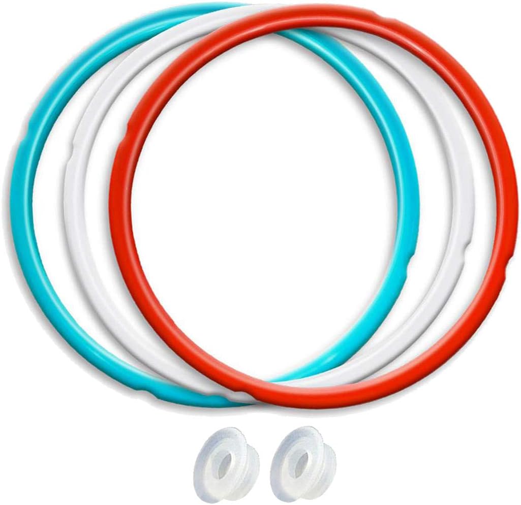 Silicone Sealing Ring 3-Pack for 8Qt Pressure Cookers – Dishwasher Safe Food-Grade Replacement Gasket Compatible with Instant Pot 8Qt Models: IP-DUO80, IP-LUX80, Ultra, Duo Plus, Viva.