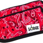 Lodge Fabric Hot Handle Holder (Pack of 2) – Machine Washable Hot Handle Holder Designed for Traditional Lodge Cast Iron Products – Reusable Heat Protection Up to 350° – Bandana
