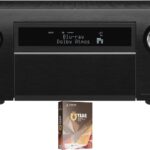 Denon AVR-X6800H 11.4 Channel 8K Receiver with 3D Audio and Dolby Atmos with an Additional 3 Year Extended Amber Protection (2023), Black