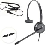 VT RJ9 Headset for Cisco-IP-Phones – Telephone Headset with Noise Cancelling Mic with Mute&Volume Control 7945G, 7965G, 8811, 8841, 8845 (7900/8800/8900 Series)