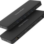 VisionTek VT4600DL Laptop Docking Station for Windows, MacOS or ChromeOS — Connect with USB-C or USB-A, 100W Laptop Charging, Dual 4K Displays, 2X HDMI, 2X DisplayPort, USB-A, USB-C, Audio, Ethernet