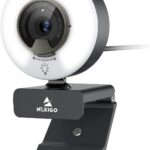 NexiGo N960E 1080P 60FPS Webcam with Light, Software Included, Fast AutoFocus, Built-in Privacy Cover, USB Web Camera, Dual Stereo Microphone, for Zoom Meeting Skype Teams Twitch