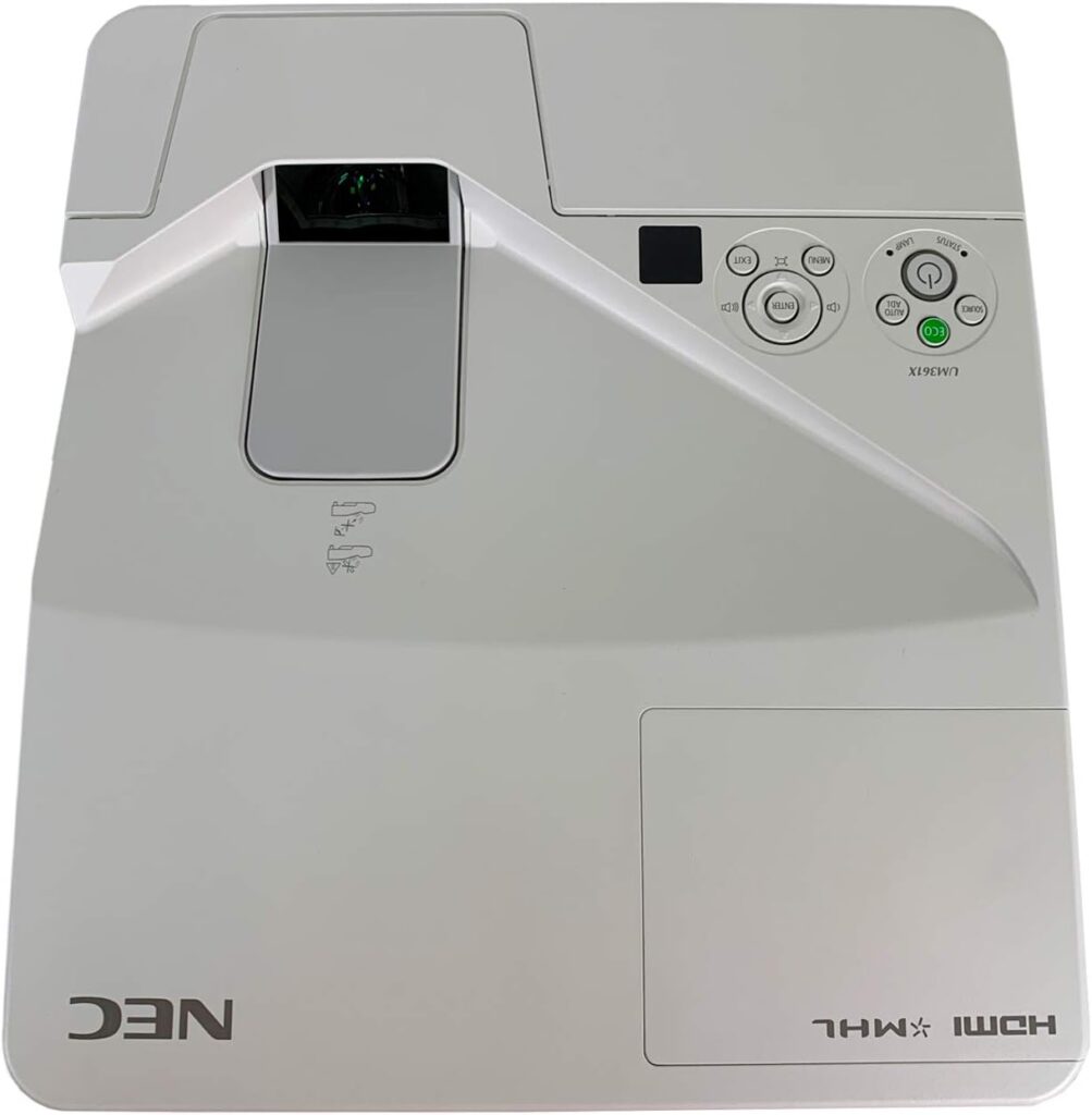 NEC Display Solutions NP-UM361X 3600L Ultra Short Throw Projector (Renewed)