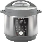 Instant Pot, 6-Quart Whisper Quiet 9-in-1 Electric Pressure Cooker, Slow Rice Steamer, Sauté, Yogurt Maker, Warmer & Sterilizer, Free App with 800+ Recipes, Stainless Steel