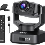 Zoom Certified, NexiGo N990 (Gen 2) 4K PTZ Webcam, Video Conference Camera System with 5X Digital Zoom, Sony_Starvis Sensor, Position Preset, Dual Stereo Mics, 3.5mm Audio Jacks for External Mics