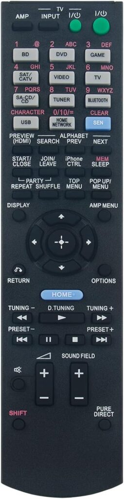 RM-AAU170 Replacement Remote Control Commander fit for Sony STR-DN840 7.2 Channel 1050-Watt A/V Receiver STRDN840