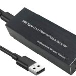 USB 3.0 to SFP Gigabit Ethernet Adapter – Mini Network Interface Card Compatible with Windows/macOS/Linux, Fast Transfer Rate,Full/Half Duplex,Plug and Play,Metal Casing