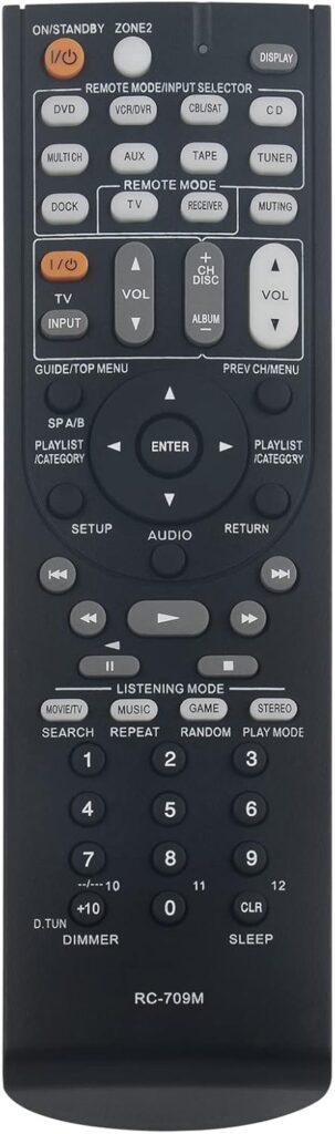 ALLIMITY RC-709M RC-717M Replacement Remote Control Compatible with Onkyo AV Receiver Network 3D Home Cinema TX-NR515,TX-SR506S, TX-ST576S, TXNR515, TXSR706, TXSR806