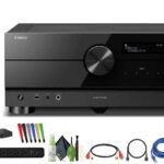 Yamaha RX-A4A AVENTAGE 7.2-Channel Surround Sound Network AV Receiver MusicCast Built-in Wi-Fi and Bluetooth Streaming Home Theater System Bundle with Accessories