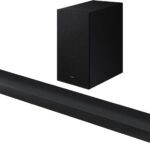 Samsung HW-B750D/ZA 5.1 ch Soundbar w/ Dolby Audio, Surround Sound expansion, Bass Boost, Adaptive Sound, DTS Virtual:X, Wireless Subwoofer, 2024