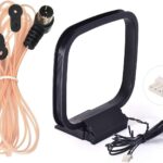 Bingfu 75 Ohm FM Dipole Antenna 3-Pin AM Loop Antenna for Sony HiFi Series Sharp Stereo System Indoor Digital HD Radio Bluetooth Stereo AV Receiver Audio Video Home Theater Receiver