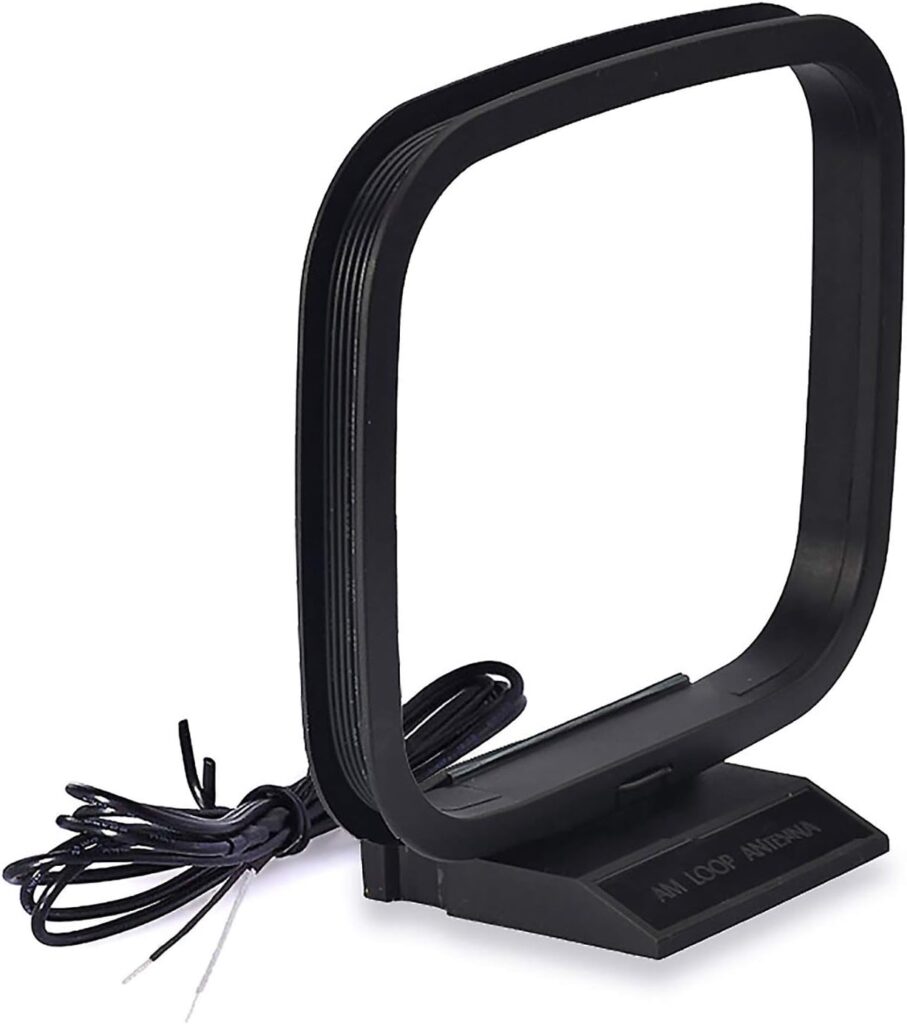 Bingfu AM Loop Antenna with 2 Pin Bare Wire Compatible with Pioneer Onkyo Yamaha Marantz Pyle Indoor Radio Bluetooth Home Stereo Receiver AV Audio Video Home Theater Receiver Power System