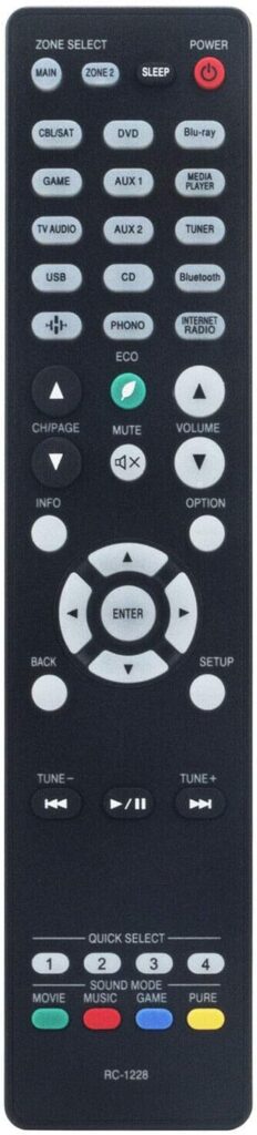 NTQinParts Replacement Remote Control Controller for Denon AVR-S970H 7.2 Channel 8K Home Theater AV Receiver