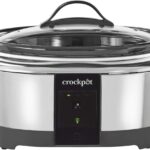 Crock-Pot 6 Quart Programmable Slow Cooker and Food Warmer Works with Alexa, Stainless Steel (2139005)