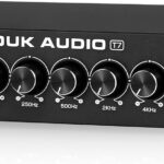 Douk Audio 7 Band Equalizer Balanced EQ Audio Preamp with XLR RCA Input and Output for Home Stereo, Amplifier, Computer Speaker (T7)