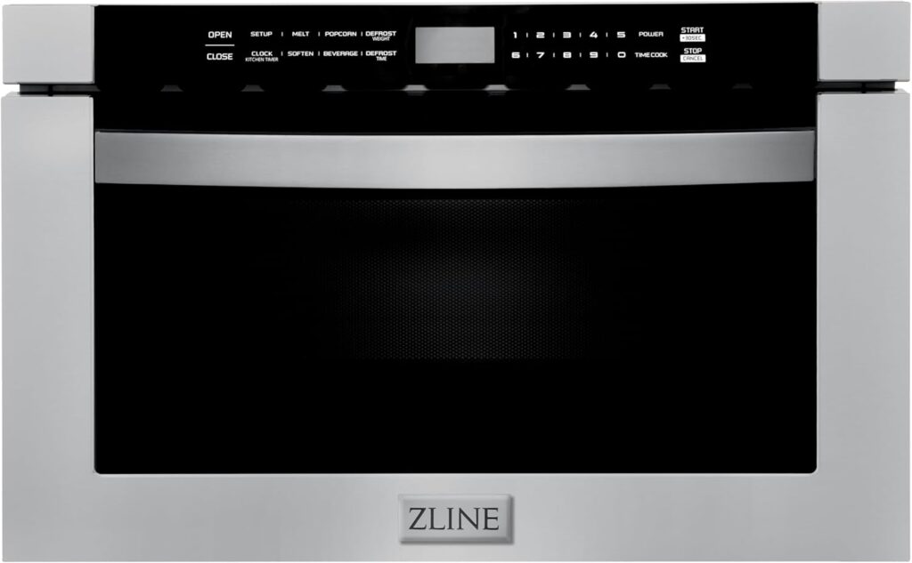 ZLINE 24″ 1.2 cu. ft. Built-in Microwave Drawer in Stainless Steel