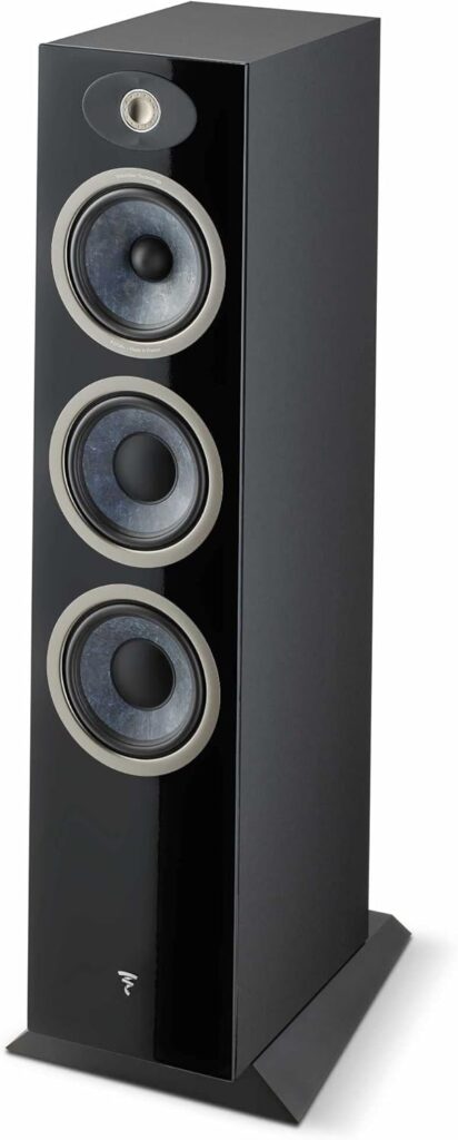 Focal Theva N°3-3-Way Floorstanding Loudspeakers with 6.5-Inch Drivers, Sold Individually, Black – FTHEVAN3BK