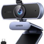 UGREEN 4K Webcam for PC Ultra HD Web Camera with Microphone, Privacy Cover, 70° Fov, PDAF Autofocus, USB A & USB C Adapter, Plug & Play, for Streaming, Conference, Zoom, Switch 2