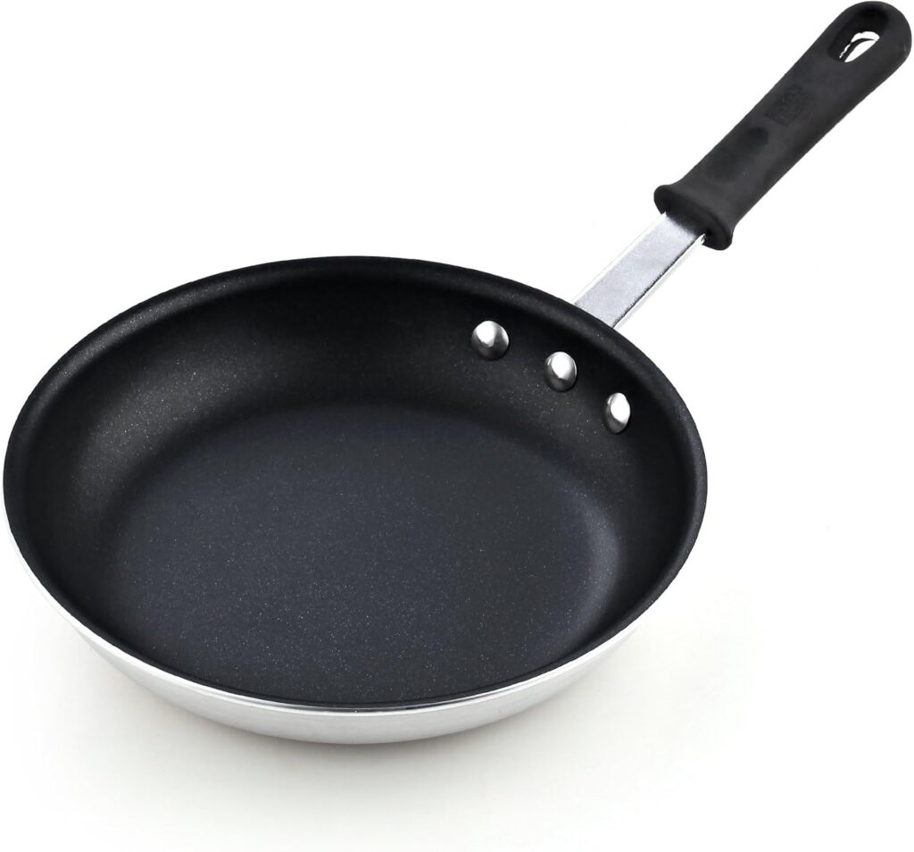 Cooks Standard Nonstick Frying Pan 8-Inch, Heavy Duty Skillet Pan, Professional Aluminum Omelette Pan ,Metalic