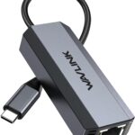 USB C to Ethernet Adapter 5G, WAVLINK 5G Ethernet Adapter for Laptop, Compatible with Type C Device to Network for MacBook, XPS, iPad Pro-USB3.1 Gen 2 Required