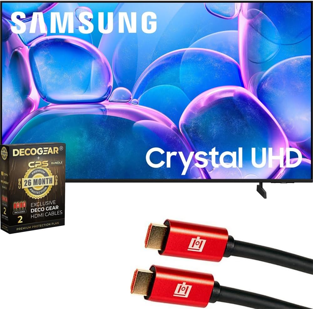Samsung UN58U7900FFXZA 58 inch U7900F Series UHD 4K Smart Tizen TV (2025) Bundle with Deco Gear 6Ft HDMI Cable & Deco Gear CPS Exclusive 26 Month Protection Pack (BEACH-CPS-26M750)