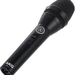 AKG Pro Audio P5 S High-Performance Supercardioid Dynamic Vocal Microphone with On/Off Switch, XLR Wired Mic for Stage, Studio Recording & Live Performance, Includes Stand Adapter and Zip Bag, Black