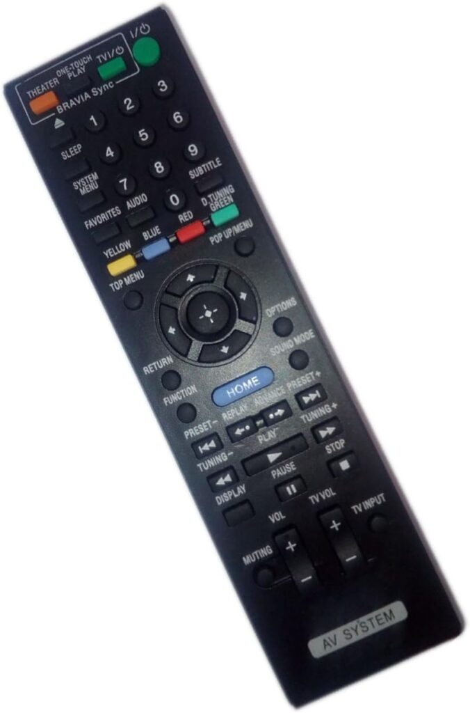 Replaced Remote Control Compatible for Sony BDV-E770W BDVE570 HBDT57 HBD-E770W HBDF7 Blu-Ray/Home Theater Audio/Video AV System