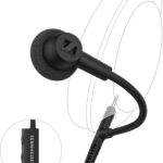 Sennheiser HD 500 BAM, Plug-in Boom Arm Microphone for Gaming and Calls, with Volume and Mute Controls, Analog 3.5 mm Jack, for HD 560S, HD 505, HD 620S Headphones and Others