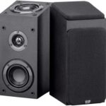 Monoprice Premium Immersive Satellite Speakers – Pair, 3 Inch Woofer, 3/4Inch Aluminum Dome, 100 Watt Input Power, Black