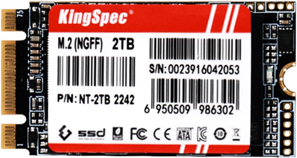 KingSpec NT Seriese 2TB M.2 2242 SATA SSD,Sata3 6Gb/s Internal Solid State Drive, for Ultrabook & Laptop & Desktop