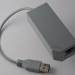 WII LAN Adapter From Intec with Ethernet Cable
