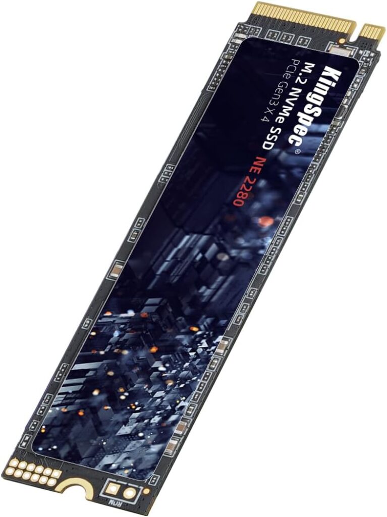 KingSpec SSD 512GB, M.2 NVMe Gen3x4 SSD 2280 – Up to 2400MB/s, Internal Solid State Drive with 3D NAND Flash, Compatible with Desktop and Laptop