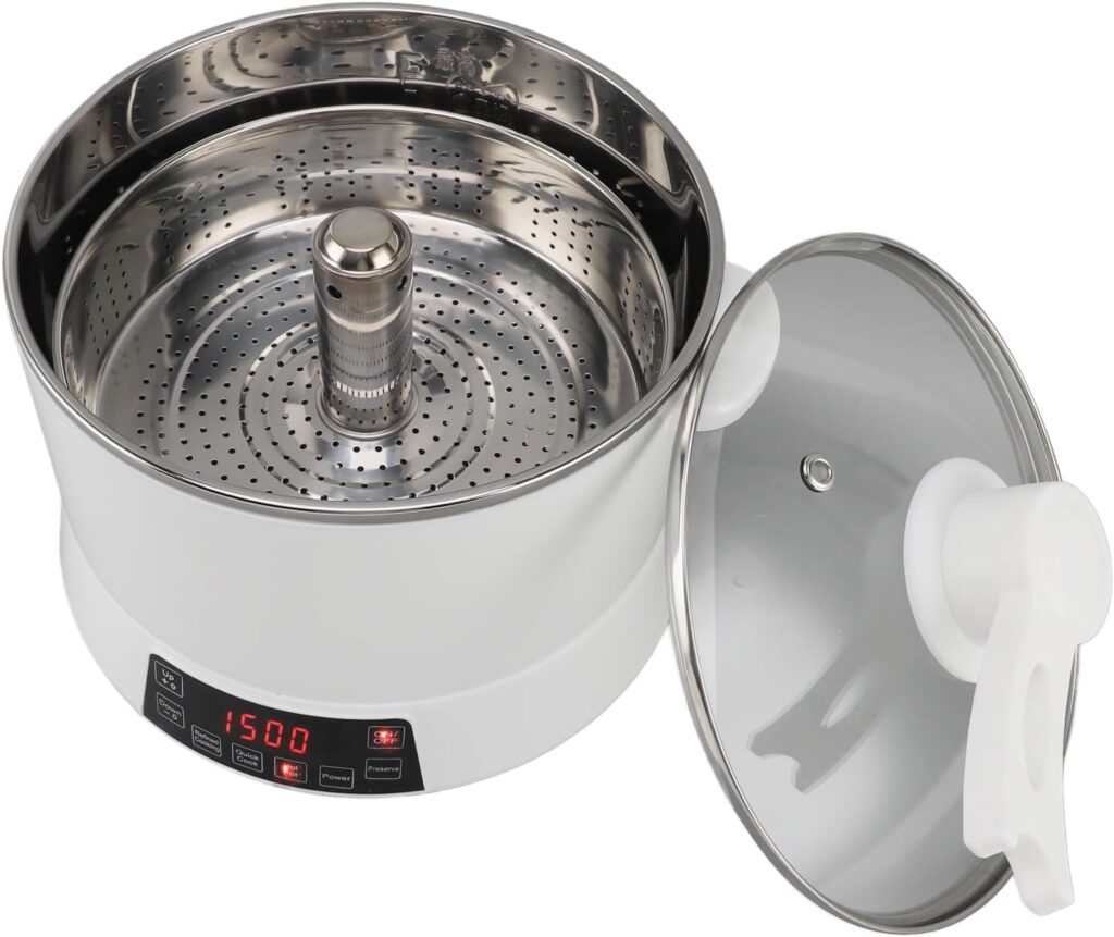 Low Sugar Carbrice Cooker with 4L large capacity,110V Electric Rice Cooker with Fast heating speed, Rice Maker 24H Delay Start & Keep Warm for Rice