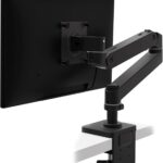 Ergotron – Upgraded LX Pro Premium Monitor Arm, Single Monitor Desk Mount – fits Flat Curved Ultrawide Computer Monitors up to 34 Inches, 4 to 22 lbs, VESA 75x75mm or 100x100mm – Matte Black