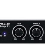 Rockville BLUAMP 21 Black 2.1 Channel Bluetooth 5.1 Class-D Home Audio Amplifier Receiver, 2x40W+70W RMS, 24V 4A Power Supply, Compact Design, for Home Theater and Music