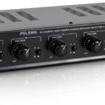 Pyle 6 Channel Speaker Selector Switch – Multi Zone A B Speaker Distribution Controller Box w/ Independent Audio Source Volume Control, Supports Home Theater Stereo Receiver System – Pyle PSLSW6