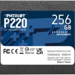 Patriot Memory P220 256GB Internal SSD – SATA 3 2.5″ – Solid State Drive – P220S256G25