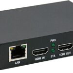 H.265/264/MJPEG Ultra Mini HDMI 1080P Video Encoder with HDMI loopout, HTTP, RTSP, RTMP/RTMPS, SRT, HLS, FLV, Compatible with ONVIF, Multicast IPTV Encoder for YouTube Facebook Twitch Live