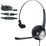 MKJ Cisco Phone Headset Corded RJ9 Telephone Headset with Noise Cancelling Microphone for Cisco CP-7821 7841 7942G 7931G 7940 7941G 7945G 7960 7961G 7962G 7965G 7975G 8811 8841 8861 9951 9971