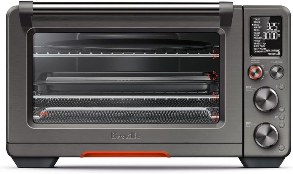 Breville BOV950BST Joule Smart Countertop Oven Air Fryer Pro, Black Stainless Steel
