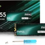 FN955 1TB NVMe SSD M.2 2280 PCIe Gen4x4, Up to 7300MB/s, 3D NAND TLC Flash Internal Solid State Drive, Configure SLC Cache, Storage and Memory Expansion for PS5 Laptop Desktop