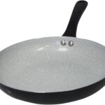 IMUSA 12″ Premier Ceramic Nonstick Fry Pan with Cool Touch Handle, Matte Black